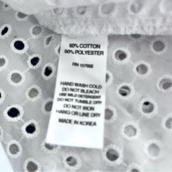 Senlis Lila White Eyelet & Lace Midi Skirt NWOT - Picture 10 of 10